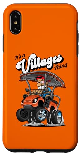 Golfwagen It's a Villages Thing Golfwagen Cartoon Design Hülle für iPhone XS Max von Jeff Hobrath