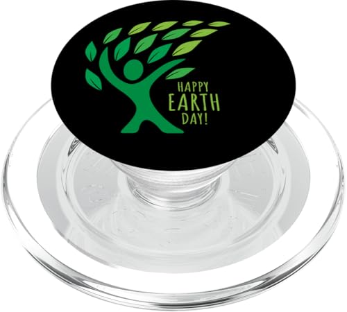 Happy Earth Day Tree mit fließenden Blättern im Wind PopSockets PopGrip für MagSafe Happy Earth Day Tree mit fließenden Blättern im Wind PopSockets PopGrip für MagSafe von Jeff Hobrath
