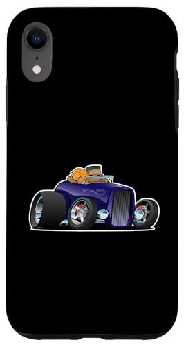 Hotrod-Cartoon-Illustration Hülle für iPhone XR von Jeff Hobrath