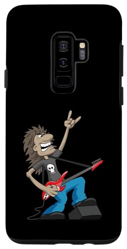 Hülle für Galaxy S9+ Lustiger Rockstar-Gitarristen-Cartoon von Jeff Hobrath