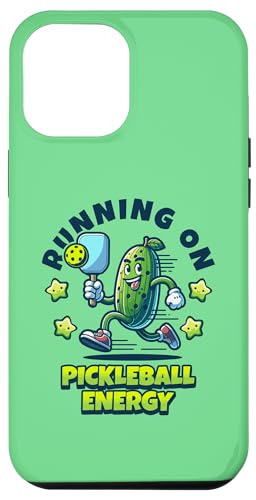 Hülle für iPhone 13 Pro Max Running on Pickleball Energy Cartoon für Pickleball-Fans von Jeff Hobrath