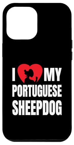 Hundesilhouette "I love my portugiesischer Schäferhund", Herz-Design Hülle für iPhone 12 Pro Max Hundesilhouette "I love my portugiesischer Schäferhund", Herz-Design Hülle für iPhone 12 Pro Max von Jeff Hobrath