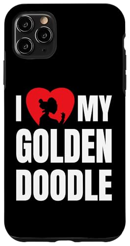 I Love My Goldendoodle Hunde-Silhouette im Herz-Design Hülle für iPhone 11 Pro Max I Love My Goldendoodle Hunde-Silhouette im Herz-Design Hülle für iPhone 11 Pro Max von Jeff Hobrath