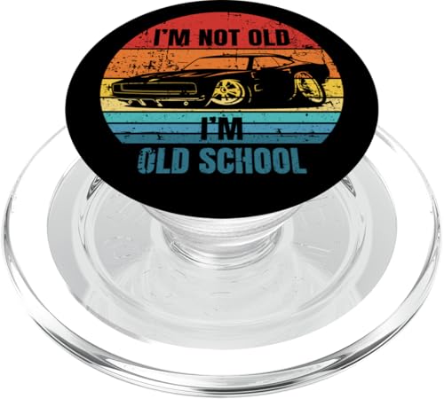 I'm Not Old Lustiges Muscle Car Retro Sunset Distressed Design PopSockets PopGrip für MagSafe I'm Not Old Lustiges Muscle Car Retro Sunset Distressed Design PopSockets PopGrip für MagSafe von Jeff Hobrath