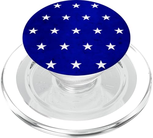 Klassische Sterne auf blauem Hintergrund PopSockets PopGrip für MagSafe von Jeff Hobrath