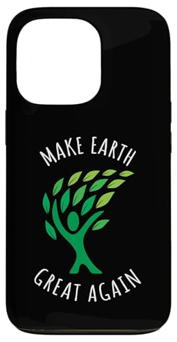 Make Earth Great Again Happy Tree Earth Day Design Hülle für iPhone 13 Pro von Jeff Hobrath