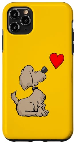 Niedlicher Welpe mit Herz Cartoon für Hundeliebhaber Hülle für iPhone 11 Pro Max von Jeff Hobrath