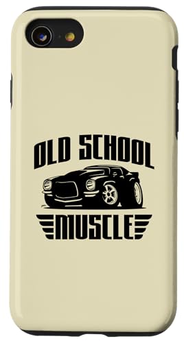 Oldschool Muscle Classic Car Cartoon Hülle für iPhone SE (2020) / 7 / 8 von Jeff Hobrath