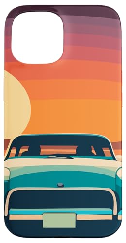 Retro Highway Nostalgie Classic Oldtimer Design Hülle für iPhone 15 von Jeff Hobrath