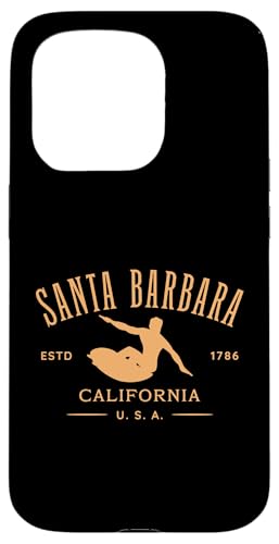 Santa Barbara California Surfdesign Hülle für iPhone 15 Pro von Jeff Hobrath