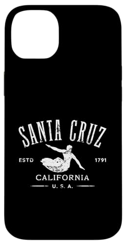 Santa Cruz California Surf Design im Used-Look Hülle für iPhone 14 Plus von Jeff Hobrath