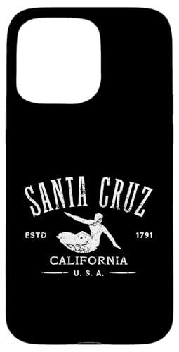 Santa Cruz California Surf Design im Used-Look Hülle für iPhone 15 Pro Max von Jeff Hobrath