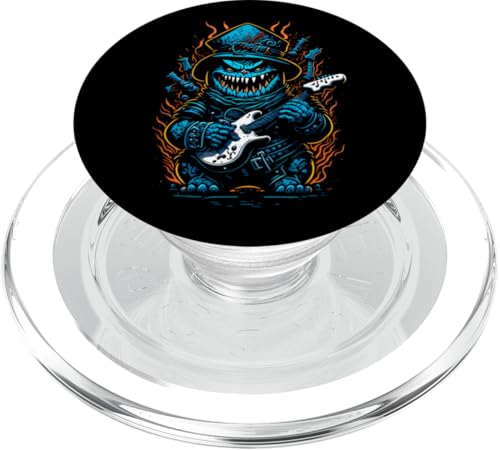 Scary Monster Alien Creature Gitarrist PopSockets PopGrip für MagSafe Scary Monster Alien Creature Gitarrist PopSockets PopGrip für MagSafe von Jeff Hobrath