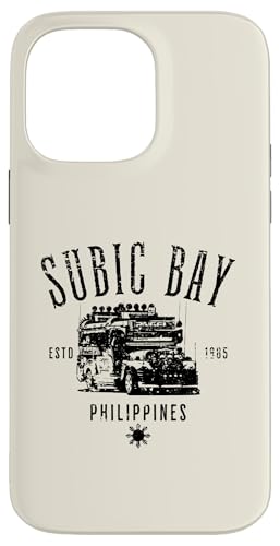 Subic Bay Philippines Estd 1885 Design im Used-Look Hülle für iPhone 14 Pro Max von Jeff Hobrath