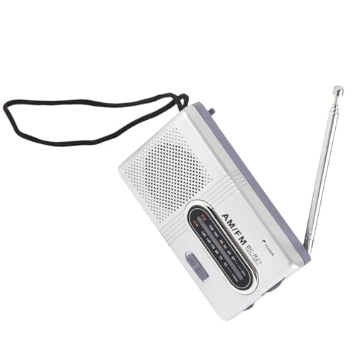 AM FM Tragbares Radio mit 5W -Lautsprecher Langlebiger Batteriepocket -Transistor Radio für Home Outdoor Travel Notfall Silbergrau AM FM Tragbares Radio mit 5W -Lautsprecher Langlebiger Batteriepocket -Transistor Radio für Home Outdoor Travel Notfall Silbergrau von Jeffergarden