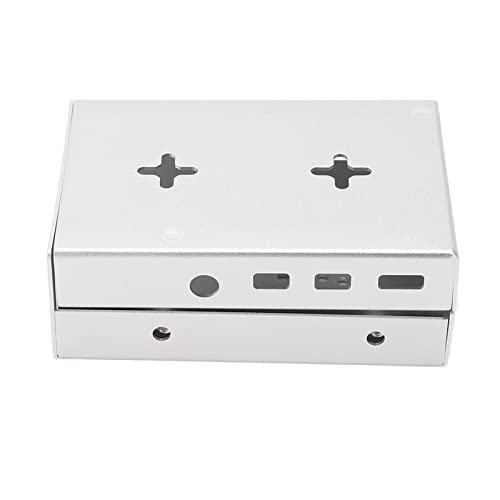 Aluminiumlegierung Gehäuse für Hülle für, Gehäuse Himbeer -Pi -Himbeer 4B Aluminium Kühlkörper Komplette Schalenschutzgehäuse 3,54 X 2,36 X (Silver) von Jeffergarden