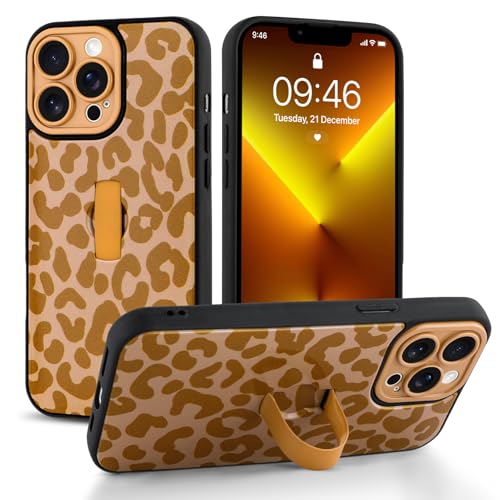 Jefonha Schutzhülle für iPhone 13 Pro Max mit Finger-Handschlaufe, Kickstand, trendige, coole Leaopard-Geparden-Druck, Handyhülle für Damen und Herren, vollständiger Kameraschutz, stoßfeste Jefonha Schutzhülle für iPhone 13 Pro Max mit Finger-Handschlaufe, Kickstand, trendige, coole Leaopard-Geparden-Druck, Handyhülle für Damen und Herren, vollständiger Kameraschutz, stoßfeste von Jefonha