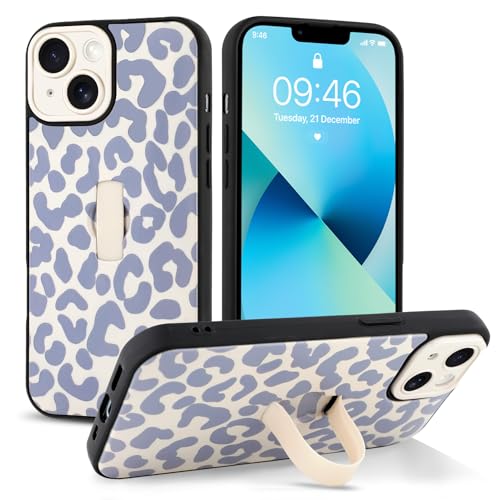Jefonha Schutzhülle für iPhone 13 mit Handschlaufe und Ständer, trendig, cooler Leaopard-Geparden-Druck, Handyhülle, für Damen und Herren, vollständiger Kameraschutz, stoßfeste Schutzhülle (Weiß) Jefonha Schutzhülle für iPhone 13 mit Handschlaufe und Ständer, trendig, cooler Leaopard-Geparden-Druck, Handyhülle, für Damen und Herren, vollständiger Kameraschutz, stoßfeste Schutzhülle (Weiß) von Jefonha