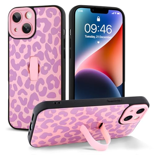Jefonha Schutzhülle für iPhone 14, mit Handschlaufe, Ständer, trendig, cooler Leaopard-Geparden-Druck, Handyhülle für Damen und Herren, vollständiger Kameraschutz, stoßfeste Schutzhülle (Rosa) Jefonha Schutzhülle für iPhone 14, mit Handschlaufe, Ständer, trendig, cooler Leaopard-Geparden-Druck, Handyhülle für Damen und Herren, vollständiger Kameraschutz, stoßfeste Schutzhülle (Rosa) von Jefonha