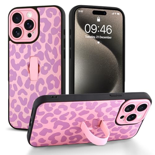 Jefonha Schutzhülle für iPhone 15 Pro Max mit Finger-Handschlaufe, Kickstand, trendige, coole Leaopard-Geparden-Druck, Handyhülle für Damen und Herren, vollständiger Kameraschutz, stoßfeste Jefonha Schutzhülle für iPhone 15 Pro Max mit Finger-Handschlaufe, Kickstand, trendige, coole Leaopard-Geparden-Druck, Handyhülle für Damen und Herren, vollständiger Kameraschutz, stoßfeste von Jefonha