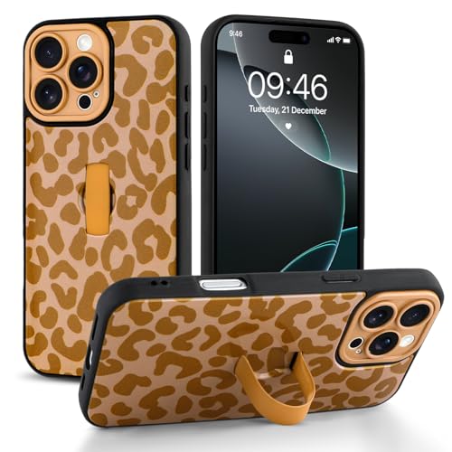 Jefonha Schutzhülle für iPhone 16 Pro, mit Finger-Handschlaufe, Kickstand, trendig, cooler Leaopard-Geparden-Druck, Handyhülle für Damen und Herren, vollständiger Kameraschutz, stoßfeste Schutzhülle Jefonha Schutzhülle für iPhone 16 Pro, mit Finger-Handschlaufe, Kickstand, trendig, cooler Leaopard-Geparden-Druck, Handyhülle für Damen und Herren, vollständiger Kameraschutz, stoßfeste Schutzhülle von Jefonha