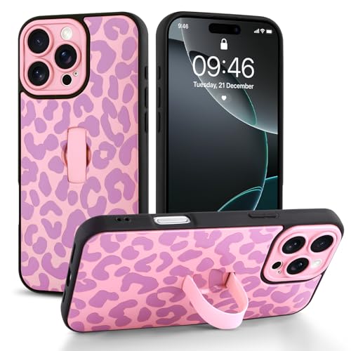 Jefonha Schutzhülle für iPhone 16 Pro Max mit Finger-Handschlaufe, Kickstand, trendige, coole Leaopard-Geparden-Druck, Handyhülle für Damen und Herren, vollständiger Kameraschutz, stoßfeste Jefonha Schutzhülle für iPhone 16 Pro Max mit Finger-Handschlaufe, Kickstand, trendige, coole Leaopard-Geparden-Druck, Handyhülle für Damen und Herren, vollständiger Kameraschutz, stoßfeste von Jefonha