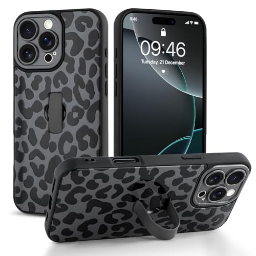 Jefonha Schutzhülle für iPhone 16 Pro Max mit Finger-Handschlaufe, Kickstand, trendige, coole Leaopard-Geparden-Druck, Handyhülle für Damen und Herren, vollständiger Kameraschutz, stoßfeste Jefonha Schutzhülle für iPhone 16 Pro Max mit Finger-Handschlaufe, Kickstand, trendige, coole Leaopard-Geparden-Druck, Handyhülle für Damen und Herren, vollständiger Kameraschutz, stoßfeste von Jefonha