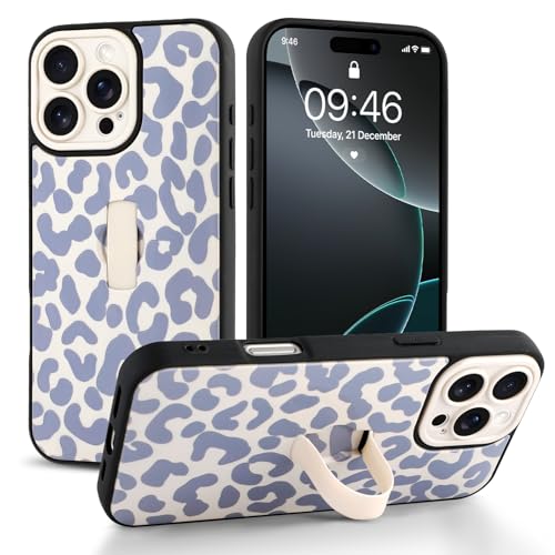 Jefonha Schutzhülle für iPhone 16 Pro Max mit Finger-Handschlaufe, Kickstand, trendige, coole Leaopard-Geparden-Druck, Handyhülle für Damen und Herren, vollständiger Kameraschutz, stoßfeste Jefonha Schutzhülle für iPhone 16 Pro Max mit Finger-Handschlaufe, Kickstand, trendige, coole Leaopard-Geparden-Druck, Handyhülle für Damen und Herren, vollständiger Kameraschutz, stoßfeste von Jefonha