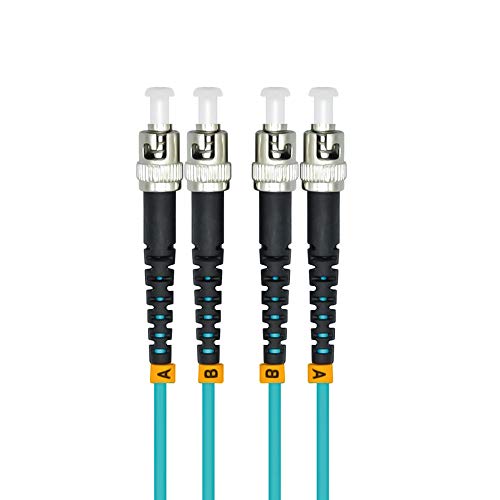 Jeirdus 100 m ST-ST auf ST, 10 G, OM3, für den Innenbereich, gepanzertes Duplex-Glasfaserkabel, Überbrückung, Optisches Patchkabel, Multimode, 50/125, 100 m ST-ST Jeirdus 100 m ST-ST auf ST, 10 G, OM3, für den Innenbereich, gepanzertes Duplex-Glasfaserkabel, Überbrückung, Optisches Patchkabel, Multimode, 50/125, 100 m ST-ST von Jeirdus