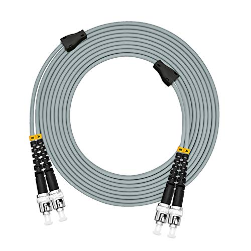 Jeirdus 150 Meter ST/ST OM1 Gepanzertes LWL Kabel | Duplex Multimode Glasfaser Lichtwellenleiter Patchkabel OptischeKabel ST-ST Jeirdus 150 Meter ST/ST OM1 Gepanzertes LWL Kabel | Duplex Multimode Glasfaser Lichtwellenleiter Patchkabel OptischeKabel ST-ST von Jeirdus