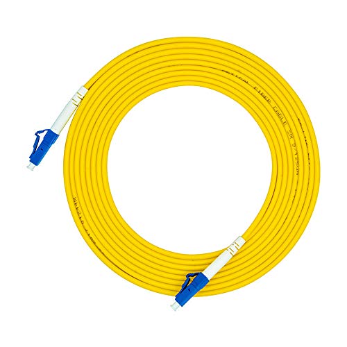 Jeirdus 2 Meter LC/LC OS1 LWL Kabel | Simplex Einspielermodus Glasfaser Lichtwellenleiter Patchkabel OptischeKabel von Jeirdus