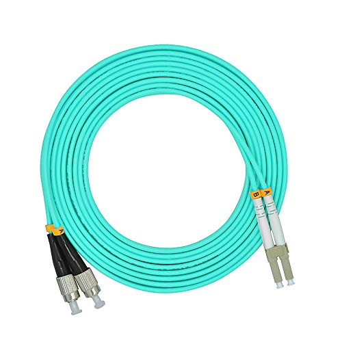 Jeirdus OM3 LWL Kabel LC/FC (1 Meters, 1 Kabel) | Duplex Multimode Glasfaser Lichtwellenleiter Patchkabel OptischeKabel LC-FC von Jeirdus