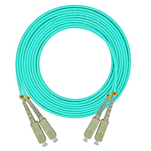 Jeirdus OM3 LWL Kabel SC/SC (30 Meters, 1 Kabel) | Duplex Multimode Glasfaser Lichtwellenleiter Patchkabel OptischeKabel SC-SC von Jeirdus
