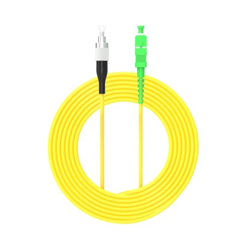 Jeirdus Optisches Patchkabel (Patchkabel, Single-Mode, 9/125) 16.5ft/5Meters SC/APC-FC/PC von Jeirdus