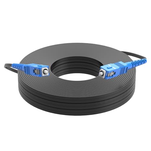 Jeirdus SC auf SC 200 Meter Outdoor Glasfaserkabel Jumper Optisches Patchkabel FTTH FIOS Home von Jeirdus