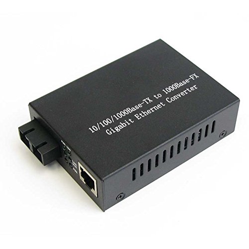 jeirdus Gigabit Ethernet Duplex SC Glasfaser zu RJ45 Kupfer Medien Konverter, 10/100/1000 M SMF,40km SMF,40km von Jeirdus