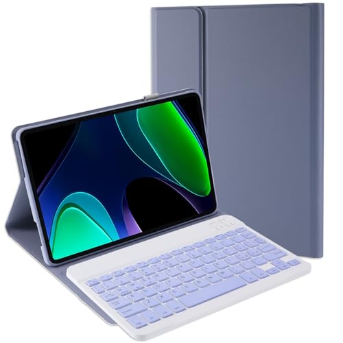 Jeloyutek Tastatur mit Hülle für Xiaomi Pad 6/Pad 6 Pro 11" 2023-Italienisch, Lila von Jeloyutek
