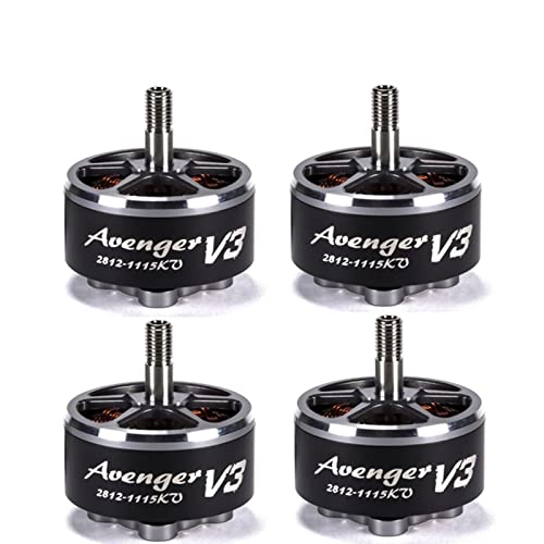 Jemora 4PCS Brotherhobby 2812 V3 1115KV Brushless Motor für FPV Multicopter Fernbedienung Drohne von Jemora