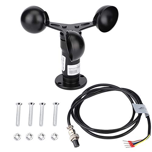 Jenngaoo Anemometer, DC 12-24V Impuls Signalausgang Aluminium Legierter Windgeschwindigkeitssensor Anemometer für Gewächshaus, Wetterstation, Dock, Farm Jenngaoo Anemometer, DC 12-24V Impuls Signalausgang Aluminium Legierter Windgeschwindigkeitssensor Anemometer für Gewächshaus, Wetterstation, Dock, Farm von Jenngaoo