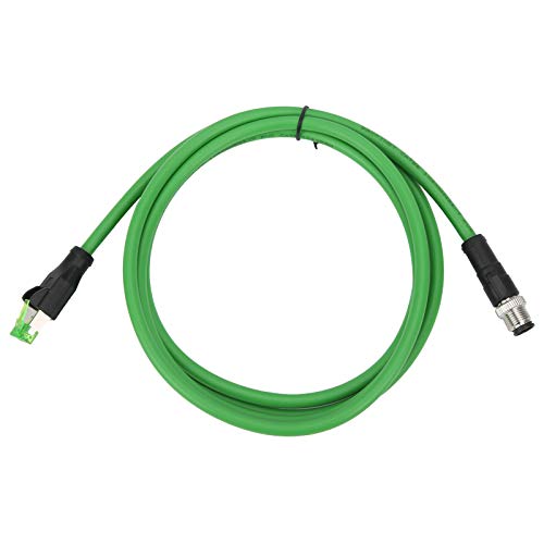 Jenngaoo Ethernet Kabel, M12 auf RJ45 Patchkabel 4 Pin Netzwerkkabel für Industrial Ethernet Anwendungen Geschirmtes Kabel IP67 Wasserdicht (3m/9,8ft) von Jenngaoo