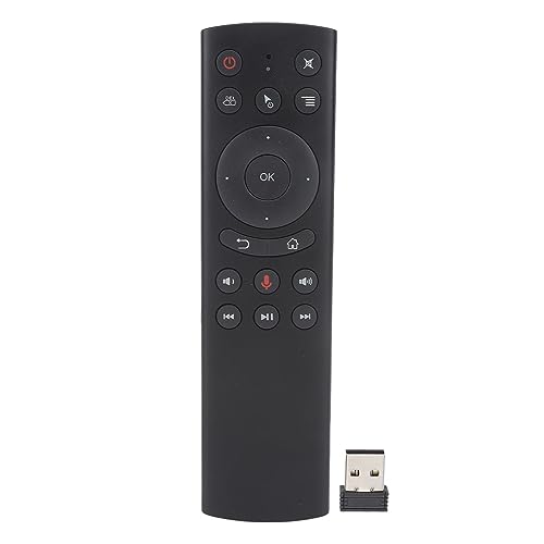 Sprachfernbedienung, 2,4 G Kabellose Spracherkennung Fernbedienung Maus Sprachbefehl Fernbedienung, TV Box Sprachfernbedienung mit USB Empfänger für G10S TV Box, PC Projektor Sprachfernbedienung, 2,4 G Kabellose Spracherkennung Fernbedienung Maus Sprachbefehl Fernbedienung, TV Box Sprachfernbedienung mit USB Empfänger für G10S TV Box, PC Projektor von Jenngaoo