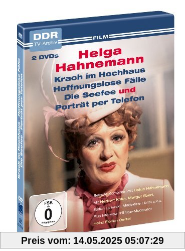 Helga Hahnemann - DDR TV-Archiv (2 DVDs - Krach im Hochhaus, Hoffnungslose Fälle, Die Seefee, Porträt per Telefon ) von Jens-Peter Proll