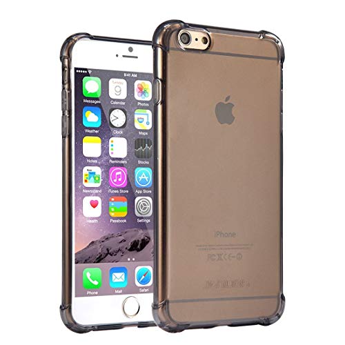 Jenuos iPhone 6 Plus / 6S Plus Hülle Handyhüllen, Handyhülle Schutzhülle Silikon Transparent Durchsichtige TPU Bumper Case Cover für iPhone 6S Plus / 6 Plus 5.5"(6P-TPU-GY) von Jenuos