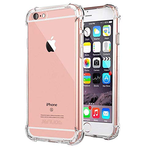 Jenuos iPhone 6 Plus / 6S Plus Hülle Handyhüllen, Handyhülle Schutzhülle Silikon Transparent Durchsichtige TPU Bumper Case Cover für iPhone 6S Plus / 6 Plus 5.5" - Transparent (6P-TPU-CL) von Jenuos