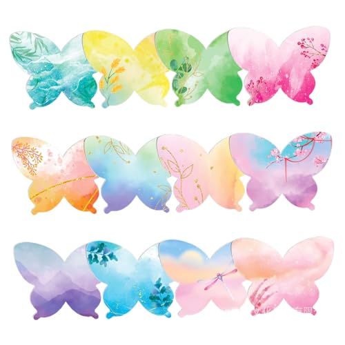 Butterfly Sticky Notes, niedliche Sticky Notes, 12pcs 3.4x3, 4 Zoll Buntes Schmetterling, Selbststick niedliche Notepads Marker für Kinder Plan Index School Office, Mini, Mini Butterfly Sticky Notes, niedliche Sticky Notes, 12pcs 3.4x3, 4 Zoll Buntes Schmetterling, Selbststick niedliche Notepads Marker für Kinder Plan Index School Office, Mini, Mini von Jeorywoet