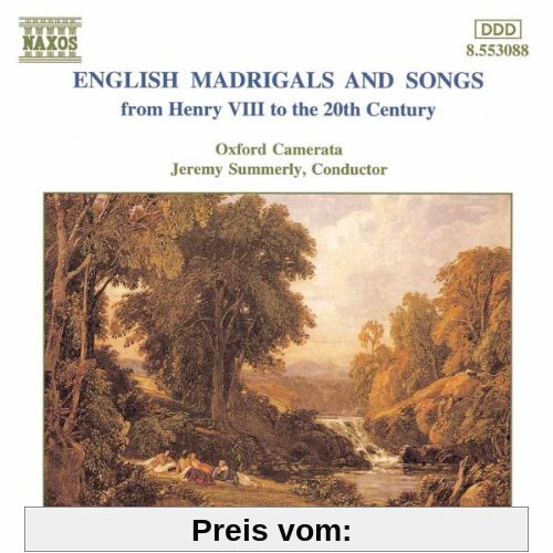 English Madrigals and Songs von Jeremy Summerly