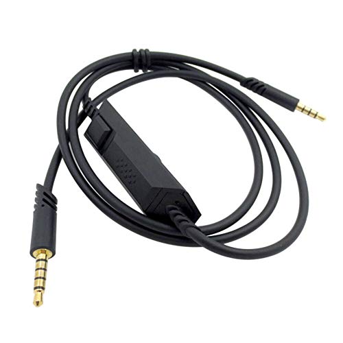 Jerilla Kabel für Astro A10/A40/A30/A50/Logitech G233/G433 Wired Gaming Headset - mit Lautstärkeregler für das Ferngesteuerte Mikrofon (1.2 m/3.9 Fuß) von Jerilla