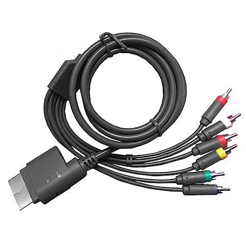 Jerilla Komponenten-AV-Kabel Kompatibel mit Xbox 360 Konsole, HD Audio Komponentenvideo Kabel 1080P RGB RCA Kabel für HDTV/Monitor von Jerilla