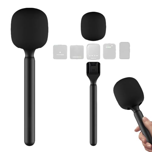 Jerilla Mikrofon Interview Handle für DJI RODE Interview Mikrofon Griff Universal Interview GO Wireless Handheld Adapter mit Windschutz Schaumstoff für alle Lavalier Mikrofon Jerilla Mikrofon Interview Handle für DJI RODE Interview Mikrofon Griff Universal Interview GO Wireless Handheld Adapter mit Windschutz Schaumstoff für alle Lavalier Mikrofon von Jerilla