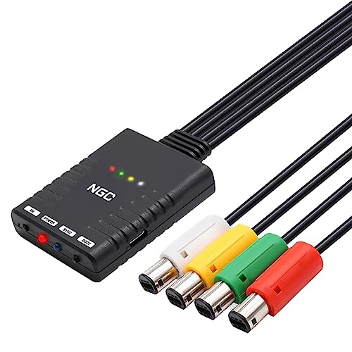 Jerilla NGC Drahtloser Bluetooth-Controller-Adapter für GameCube Konsole, Konverter Unterstützt 4 Controller Kompatibel mit Xbox One S/Switch Joy-Con/Wii/PS3/PS5 Controllern Jerilla NGC Drahtloser Bluetooth-Controller-Adapter für GameCube Konsole, Konverter Unterstützt 4 Controller Kompatibel mit Xbox One S/Switch Joy-Con/Wii/PS3/PS5 Controllern von Jerilla
